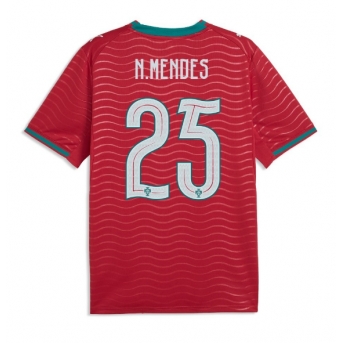 Billige Fotballdrakt Portugal Nuno Mendes #25 Replika Hjemmedrakt VM 2026 Kortermet